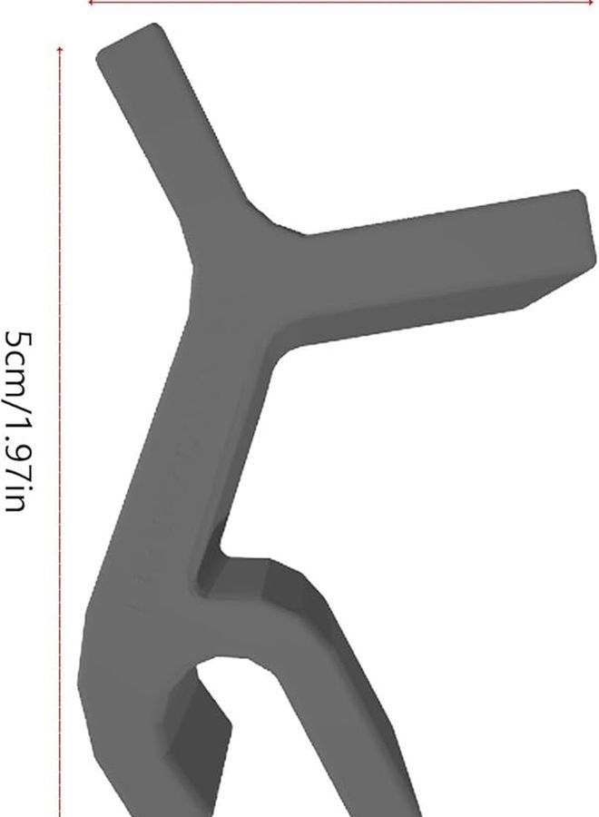 مجموعة رف صينية الخبز الأسود 4 قطع، موفر للفضاء، قوس فاصل للصواني - Image 4